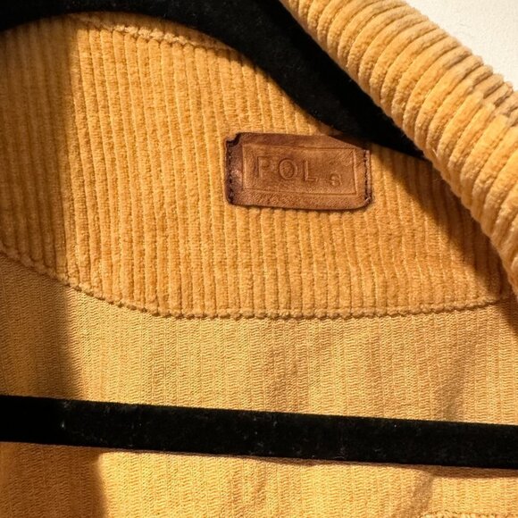 12th Tribe Not Your Boyfriend's Cropped Corduroy Jacket in Mustard Size S - Picture 2 of 5